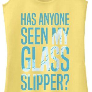 EUC Yellow Disney Cinderella Racerback Tank Tops